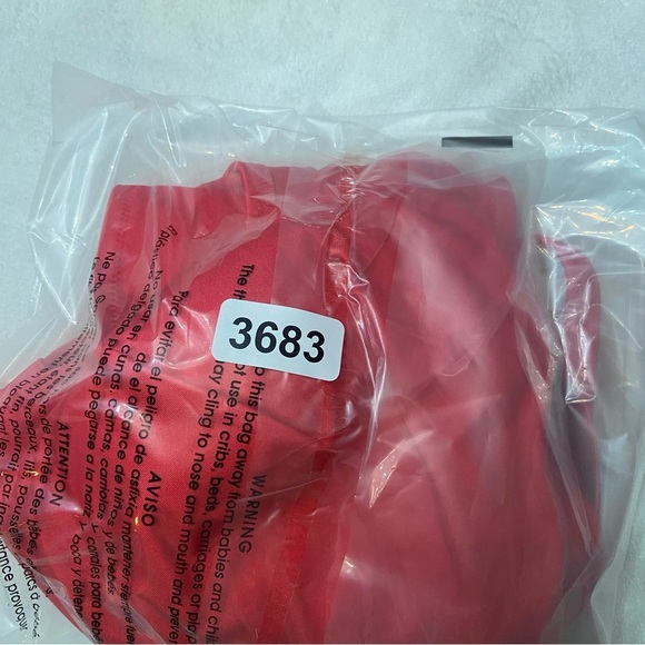 New! Victoria’s Secret Red Shine Strap Plunge One Piece Swimsuit 3683 - Picture 7 of 8